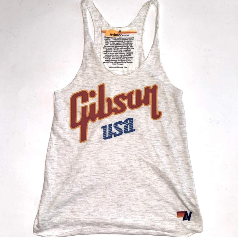 ❤️ Aviator Nation Gibson USA Tank Top Size Medium